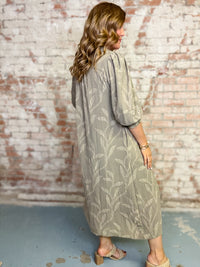 Rhonda Solid Jacquard Dress