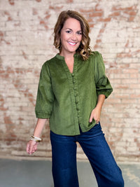 Jaclyn Corduroy Solid Top