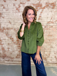 Jaclyn Corduroy Solid Top