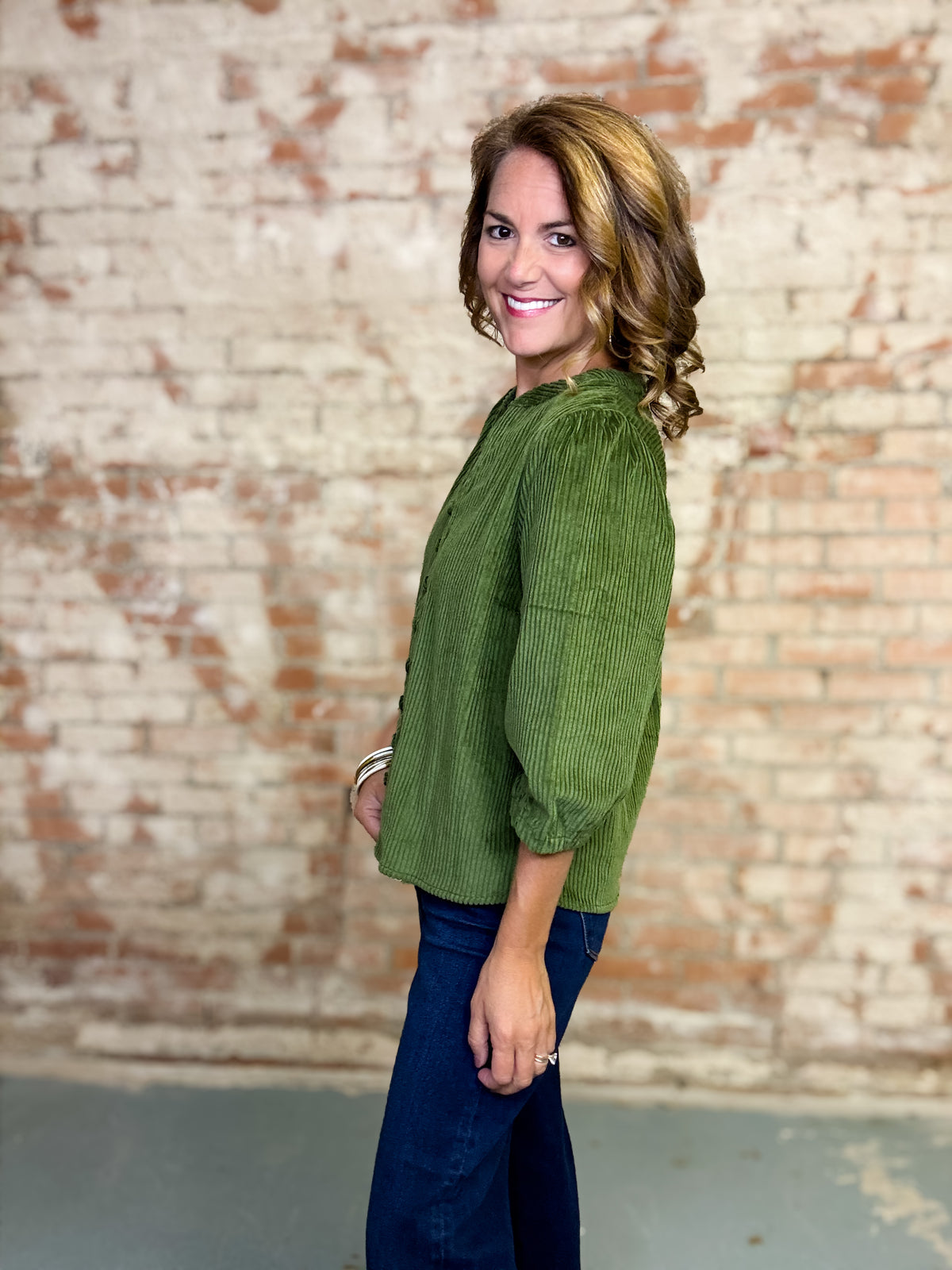 Jaclyn Corduroy Solid Top