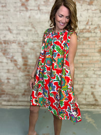 Laynie Abstract Shift Dress