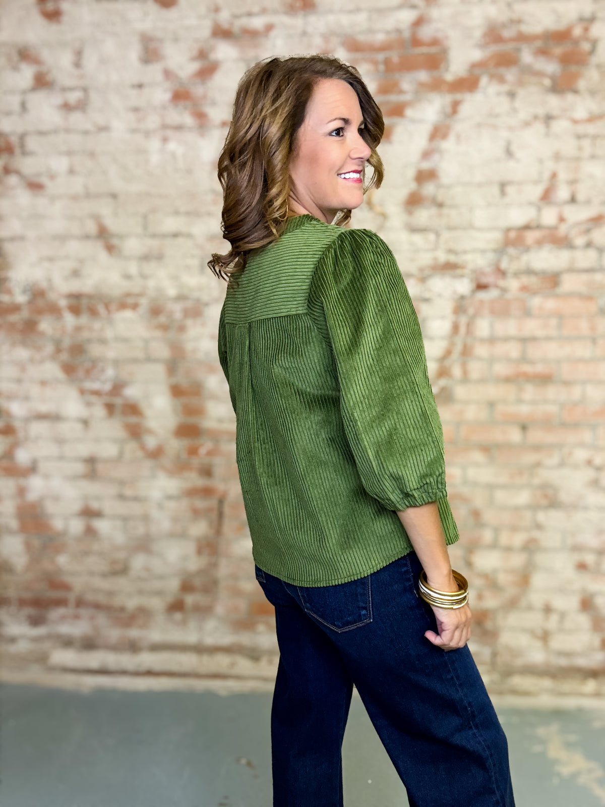 Jaclyn Corduroy Solid Top