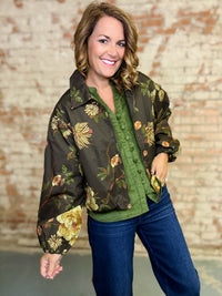 Laken Floral Bubble Jacket