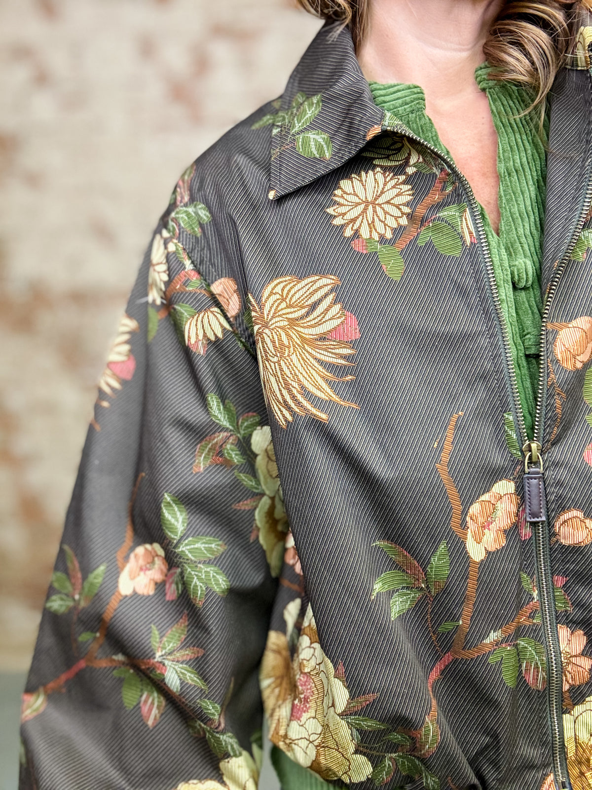 Laken Floral Bubble Jacket