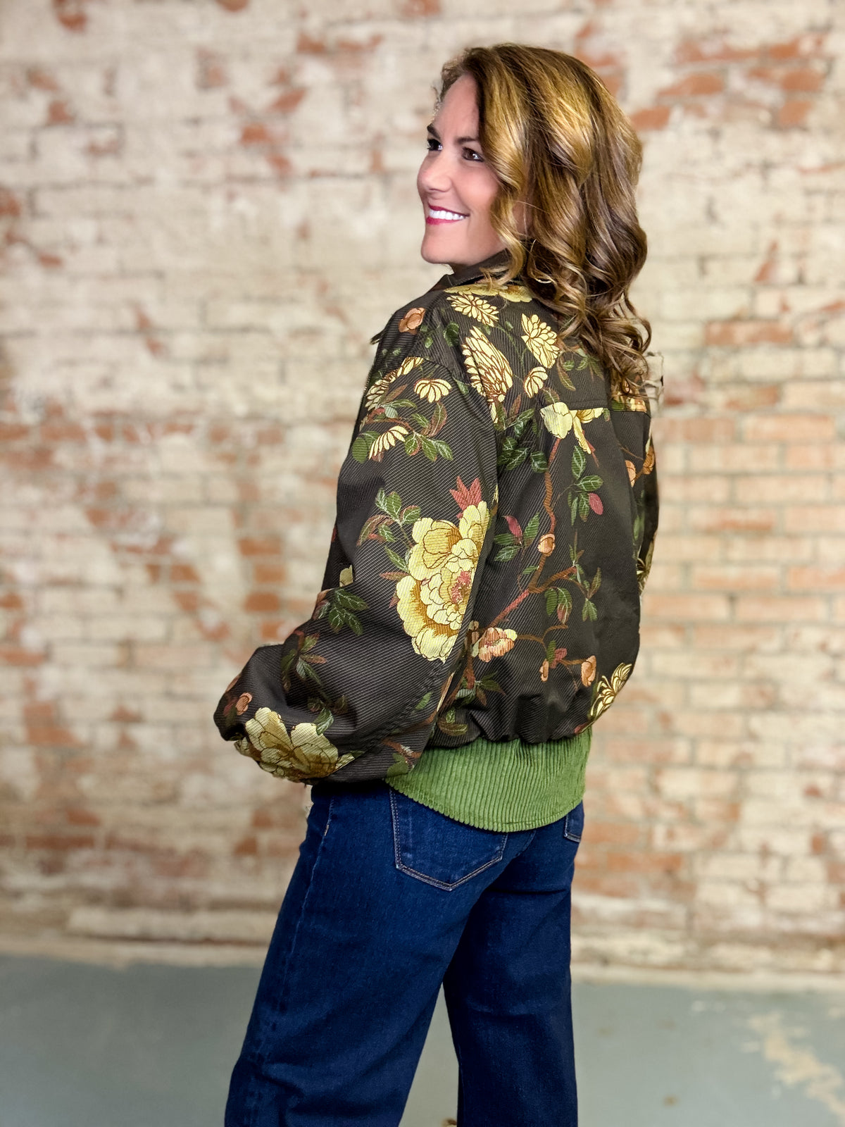 Laken Floral Bubble Jacket