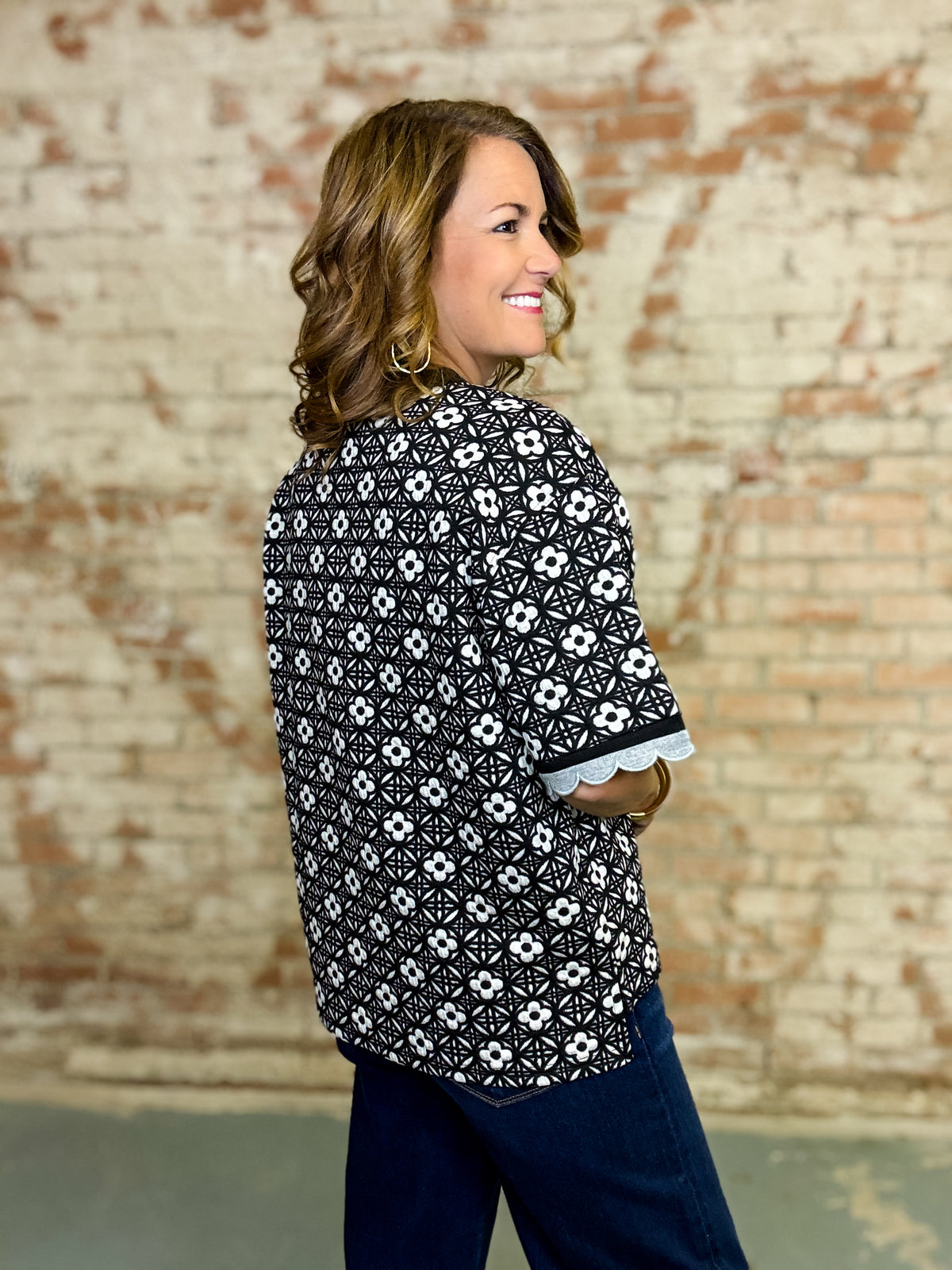 Harlee Jacquard Top