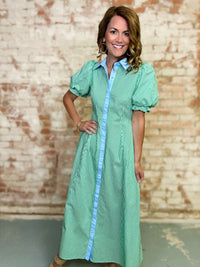 Branton Striped Midi Dress