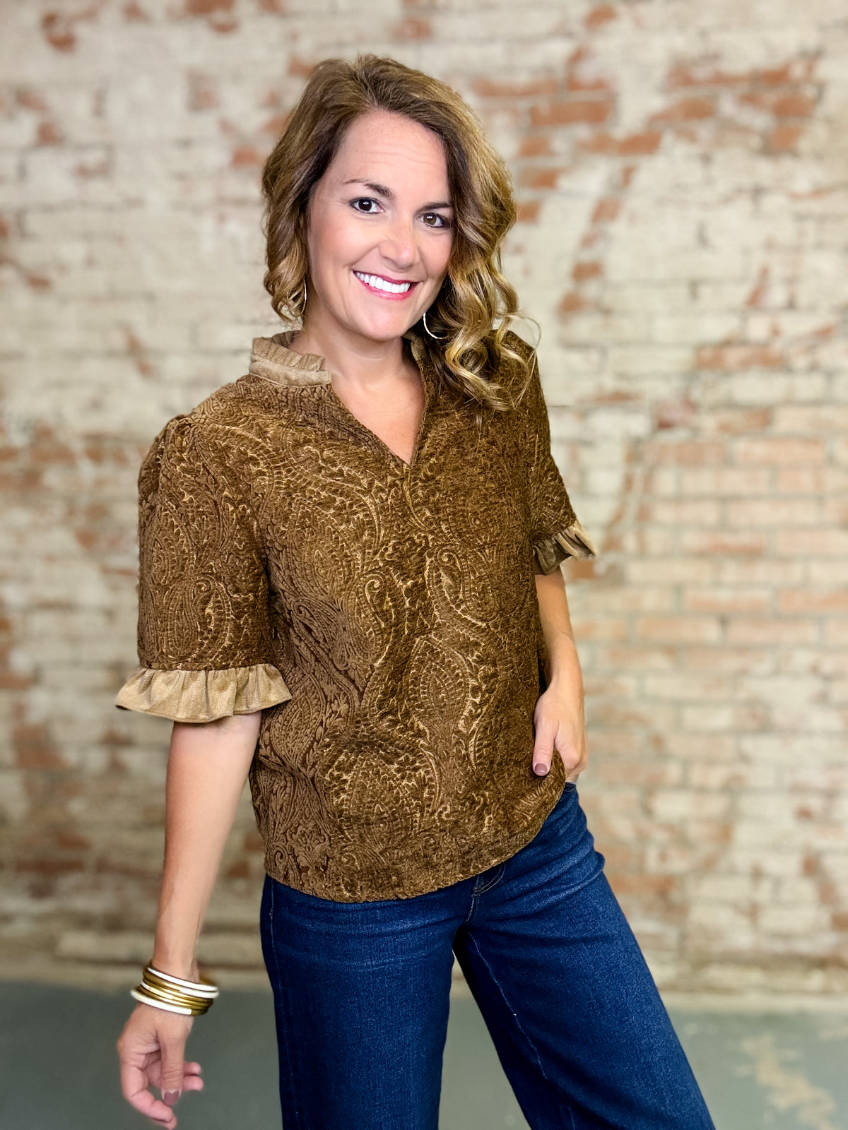 Harmony Jacquard Top