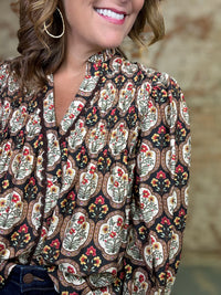 Serena Boho Floral Top