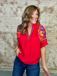 Jovie Embroidered Top