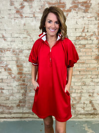 Kollyns Solid Quarter Zip Dress - FINAL SALE