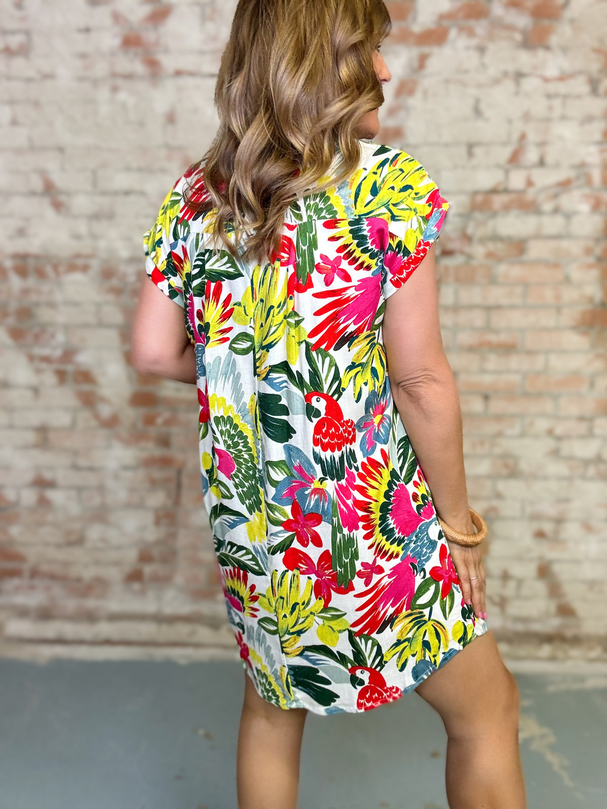 Jasla Shift Tropical Dress FINAL SALE
