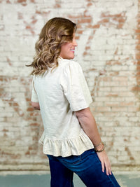 Jesse Stripe Collar Knit Top - FINAL SALE