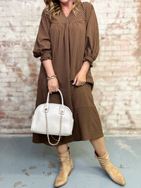 Hollyn Seersucker Midi Dress