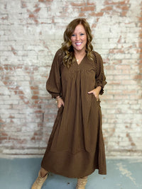 Hollyn Seersucker Midi Dress