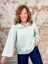 Ayzel Waffle Knit Top - FINAL SALE