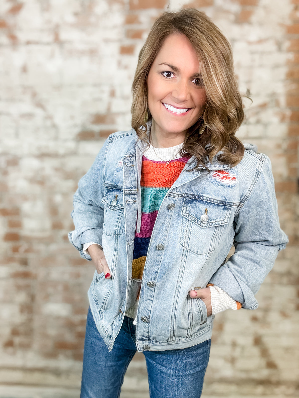 Emersyn Hooded Denim Jacket - FINAL SALE