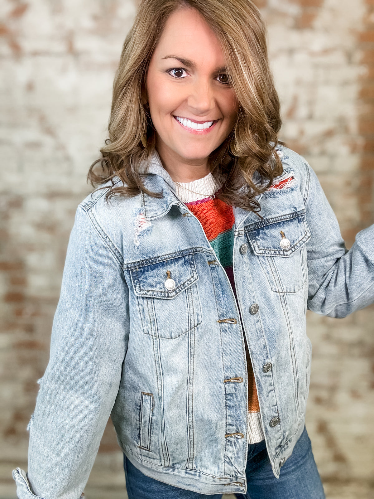 Emersyn Hooded Denim Jacket - FINAL SALE