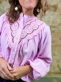 Ali Lace Trim Top - FINAL SALE