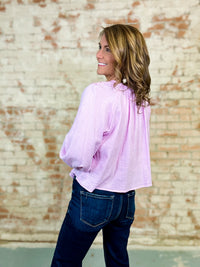 Ali Lace Trim Top - FINAL SALE
