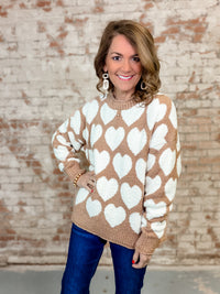 Marlowe Heart Accent Sweater-FINAL SALE