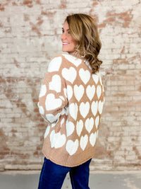 Marlowe Heart Accent Sweater-FINAL SALE