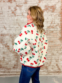 Cerise Fleece Jacket-FINAL SALE