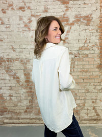 Kinsley Gauze Button Down Top - FINAL SALE
