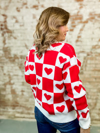 Valencia Heart Knit Sweater-FINAL SALE