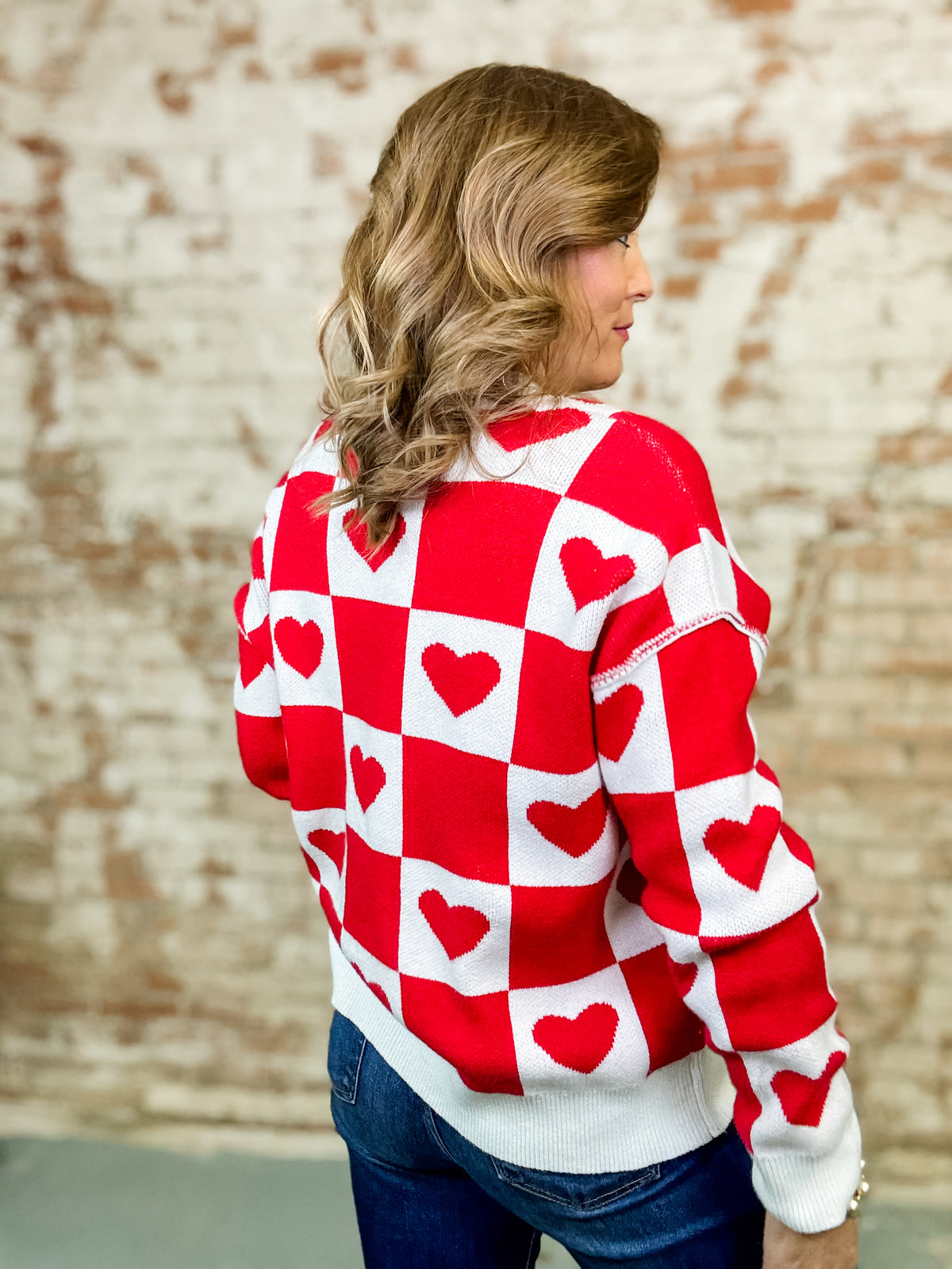 Valencia Heart Knit Sweater-FINAL SALE