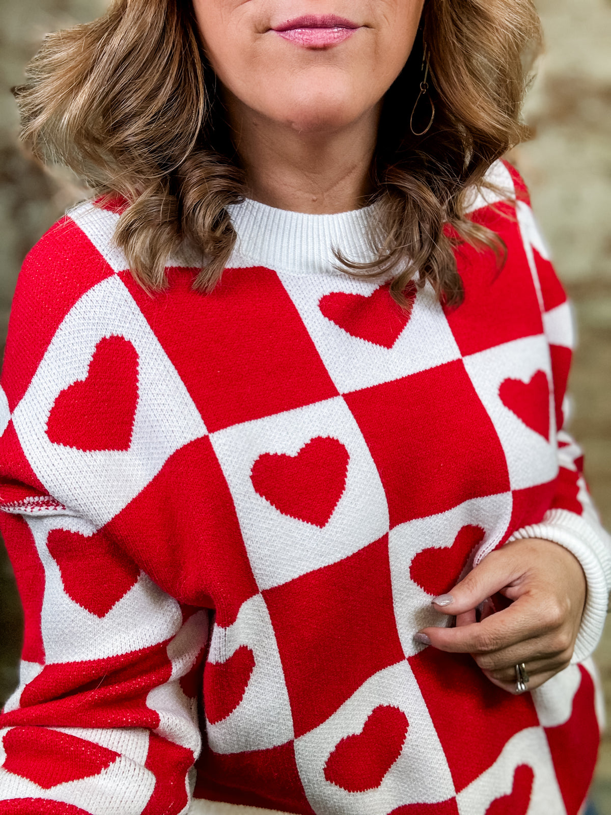 Valencia Heart Knit Sweater-FINAL SALE