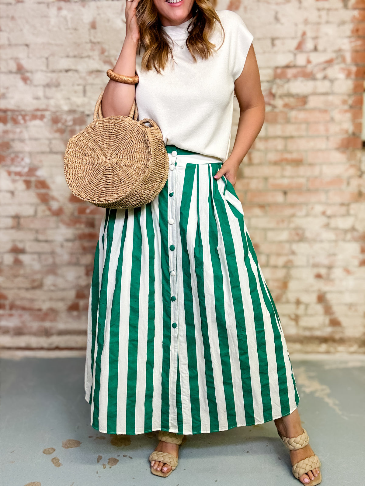 Nieko Striped Skirt