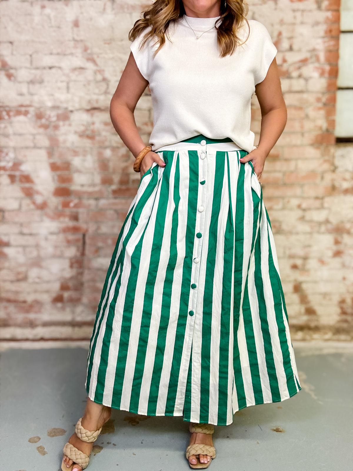 Nieko Striped Skirt