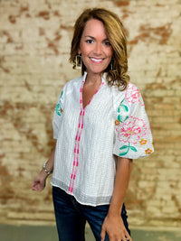 THML Antonella Crinkle Top