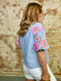 THML Wrenley Embroidered Top FINAL SALE