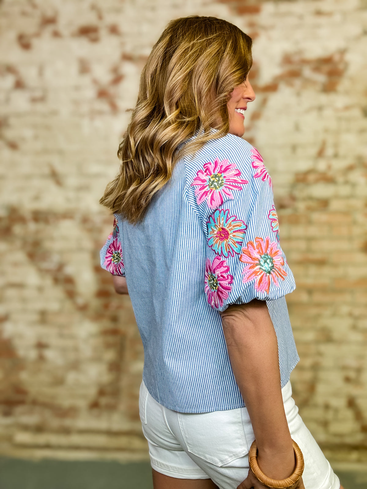 THML Wrenley Embroidered Top FINAL SALE