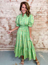 Liz Smocked Midi Dress