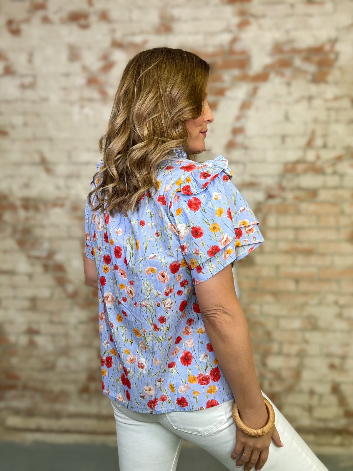 Cadence Flutter Sleeve Top FINAL SALE
