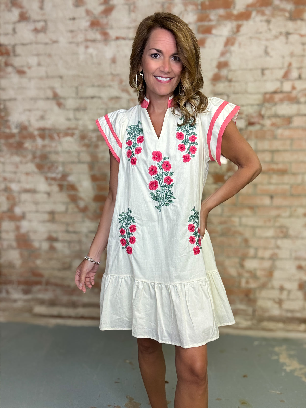 Krystal Embroidered Dress