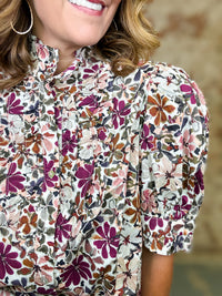 Wendi Floral Ruffle Top