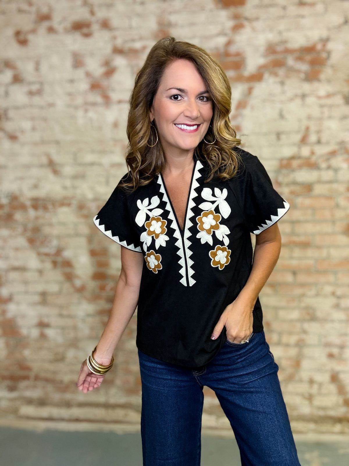 THML Thesia Suede Top