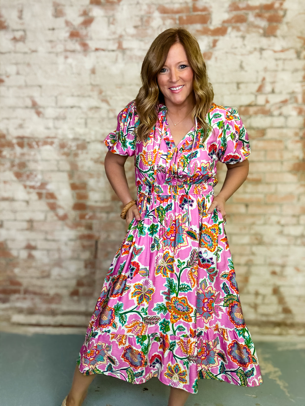Elle Floral Midi Dress
