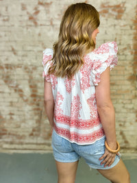 Shondra Botanical Print Top FINAL SALE