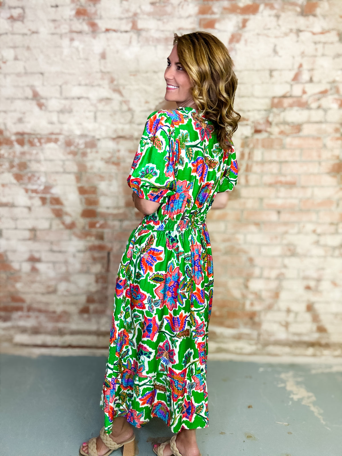 Jess Floral Midi Dress
