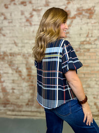 THML Brenda Plaid Top