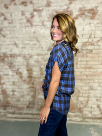 Flint Plaid Top