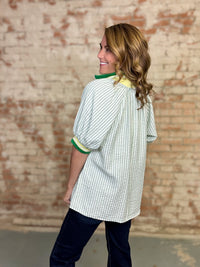 Christina Zip Front Top