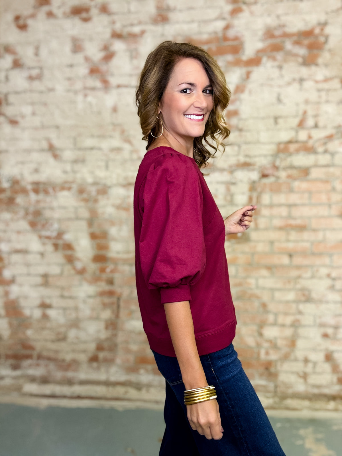 Barbara Solid Pullover Top