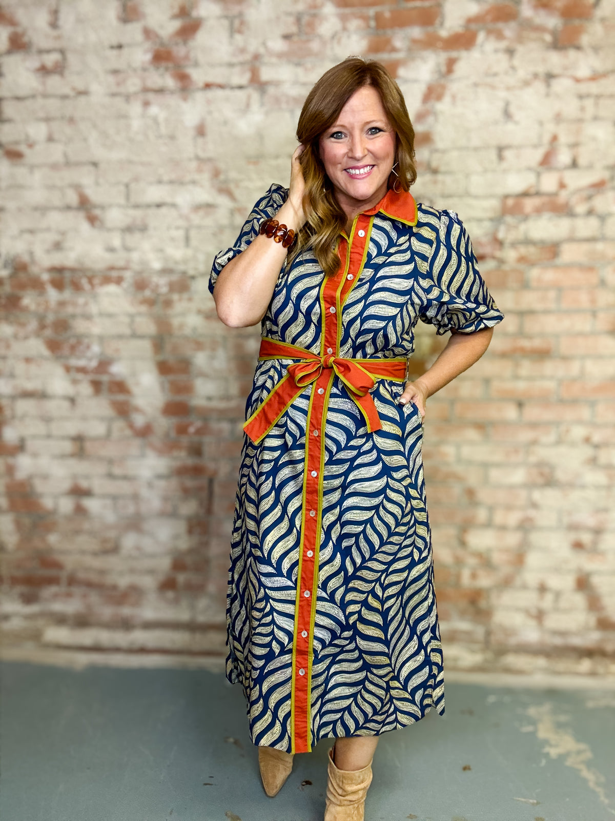 THML Celina Belted Dress