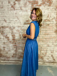 Elvia Denim Midi Dress